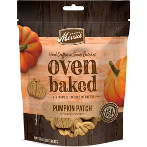 Merrick 11 oz Oven Baked Pumpkin Patch with Real Pumpkin Dog Treats