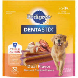 Pedigree 32-Count Large Dual Flavor Dentastix