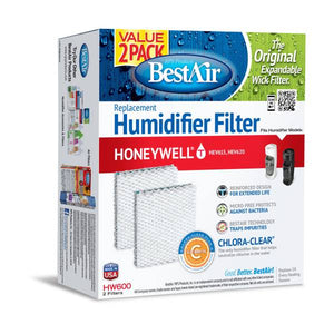 BestAir HW600 Replacement Wick Humidifier Filter for Honeywell 6.4" x 2.8" x 8.6"