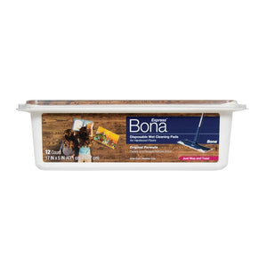 Bona 12-Count Hardwood Wet Disposable Cleaning Pads