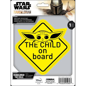 Chroma Mandalorian The Child On Board Decal