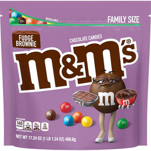 M&M's 17.24 oz Fudge Brownie Family Size