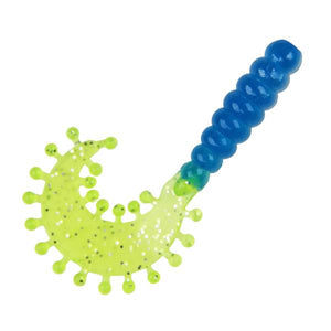 Tickle Tail 2" Blue Silver Chartreuse Triple
