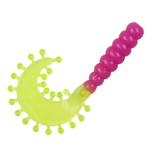 Tickle Tail 2" Bubble Gum Chartreuse Grub