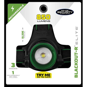 Police Security Blackout-R Rechargeable Headlamp