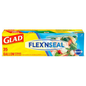 Glad 35-count 1 Gallon FLEX'N SEAL Food Storage Plastic Bags