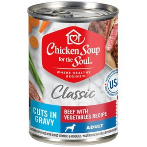 Chicken Soup 13 oz Classic Cuts in Gravy Beef with Vegetables Recipe