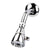 Exquisite Chrome Finish 1 Function Shower Head