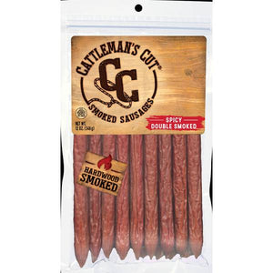 Cattleman's Cut 12 oz Double Smoked Spicy Sausage Sticks