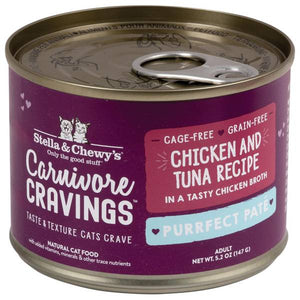Stella & Chewy's 5.2 oz Carnivore Cravings Purrfect Pate Chicken Tuna Pate