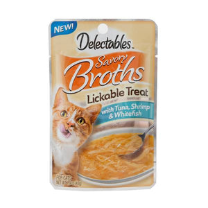 Delectables 1.4 oz Savory Broths Tuna, Shrimp & Whitefish Treats