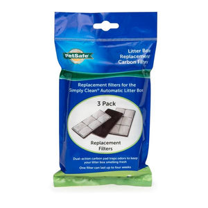 PetSafe Litter Box Replacement Carbon Filters, 3-Pack
