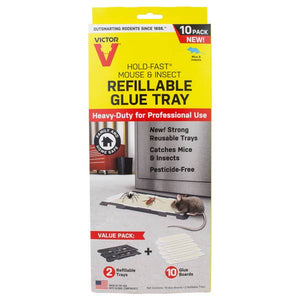 Woodstream 10-Pack Mouse & Insect Refillable Glue Tray