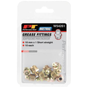 Performance Tool 10-Pack 10 mm x 1 Short Straight Metric Grease Fitting