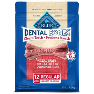 Blue Buffalo 12 oz Dental Bones Regular Dog Chew