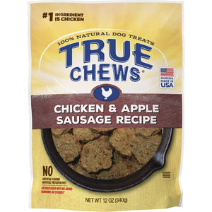 True Chews 12 oz Chicken & Apple Sausage Recipe Dog Treats