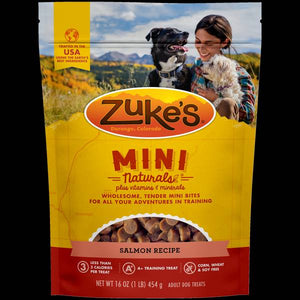 Zuke's 16 oz Mini Naturals Training Dog Treats Salmon Recipe