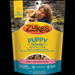 Zuke's 5 oz Puppy Naturals Puppy Treats Pork and Chickpea Recipe