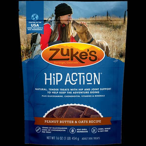 Zuke's 16 oz Hip Action Hip & Joint Dog Treats Peanut Butter & Oats Recipe