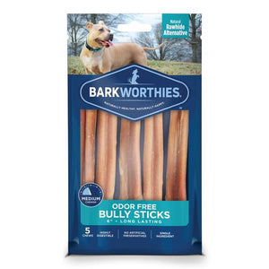 Barkworthies Odor Free 6'' Bully Stick 5 Pack