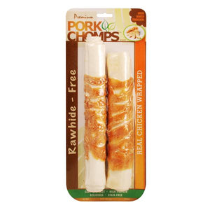 Pork Chomps 8" Premium Rolls Wrapped with Real Chicken