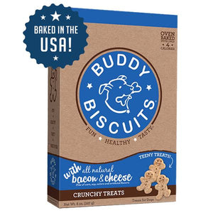 Buddy Biscuits 8 oz Oven Baked Teeny Treats with Bacon & Cheese
