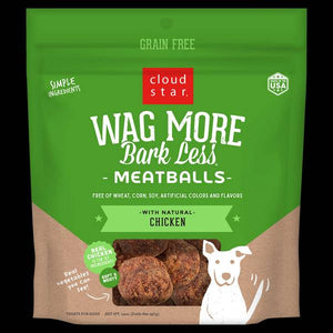 Wag More Bark Less 14 oz Meatballs with Chicken