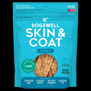 Dogswell 10 oz Skin & Coat Lamb Jerky