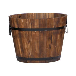 Inside Out 15" Wood Whiskey Barrel