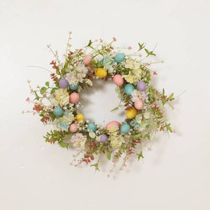 Gerson Natural Twig Easter Egg & Flower Wreath