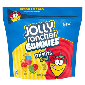 Jolly Rancher 13 oz MISFITS Assorted Fruit Flavored Gummies Candy