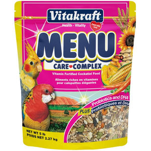 Vitakraft Pet Products 5 lb Menu Vitamin Fortified Cockatiel Food