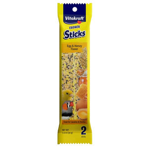 Vitakraft Pet Products 1.4 oz Crunch Sticks Egg & Honey Flavor Canary and Finch Bird Treats