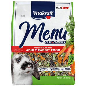 Vitakraft Pet Products 5 lb Menu Vitamin Fortified Pet Rabbit Food