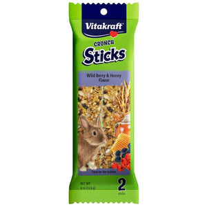 Vitakraft Pet Products 4 oz Crunch Sticks Wild Berry & Honey Flavor Rabbit Treats