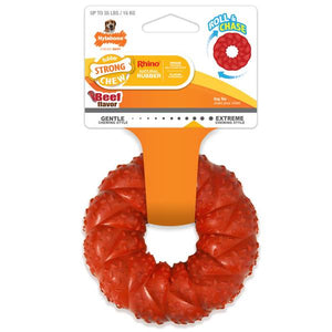 Nylabone Strong Chew Ring Beef Flavor Braided Chew Toy