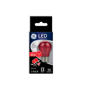 GE LED Red Party Light A15 Bulb