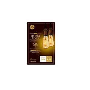 GE Vintage Style ST19 Dimmable LED Light Bulb 2-Pack