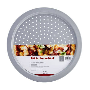 KitchenAid 14" Silver Nonstick Aluminized Steel Pizza Crisper