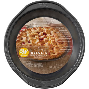 Wilton 9" Perfect Results Premium Non-Stick Bakeware Deep Pie Pan