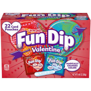 Ferrara 22-Count Fun Dip Valentine Card and Candy Kit