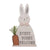 Transpac Imports Inc. Whitewash Welcome Bunny Decor