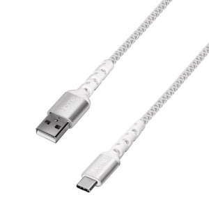 Lifeworks iHome 6' Nylon-Braided USB-A To USB-C Cable With Durastrain