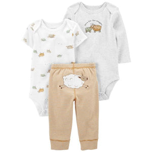 Carter's Infant Boy's 3-Piece Lamb Outfit Set