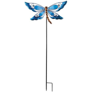 Sunset Vista Designs 38" Blue Dragonfly Spring Stake