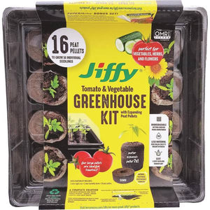 Jiffy 50mm Tomato Greenhouse 16 with SUPERthrive/Labels