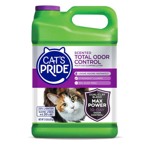 Cat's Pride 15 lb Total Odor Control Scented Clumping Cat Litter
