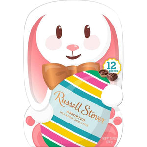Russell Stover Assorted Milk & Dark Chocolate Bunny Box