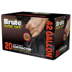 Brute 20-Count 42 Gal Brute Waste Bags