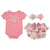 Baby Starters Infant Girl's 3-Piece Sweet Like Mommy Bloomer Set